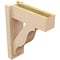 Ekena Millwork 6-in W x 16-in D x 20-in H Funston Block Rough Cedar Woodgrain TimberThane Outlooker, Primed Tan OUTUR060X16X20FST44RCPR - alternate 2